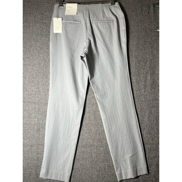 A New Day‎ Gray White Stripe High Rise Skinny Ankle Dress Pants Womens Sz 6/R - Picture 7 of 9